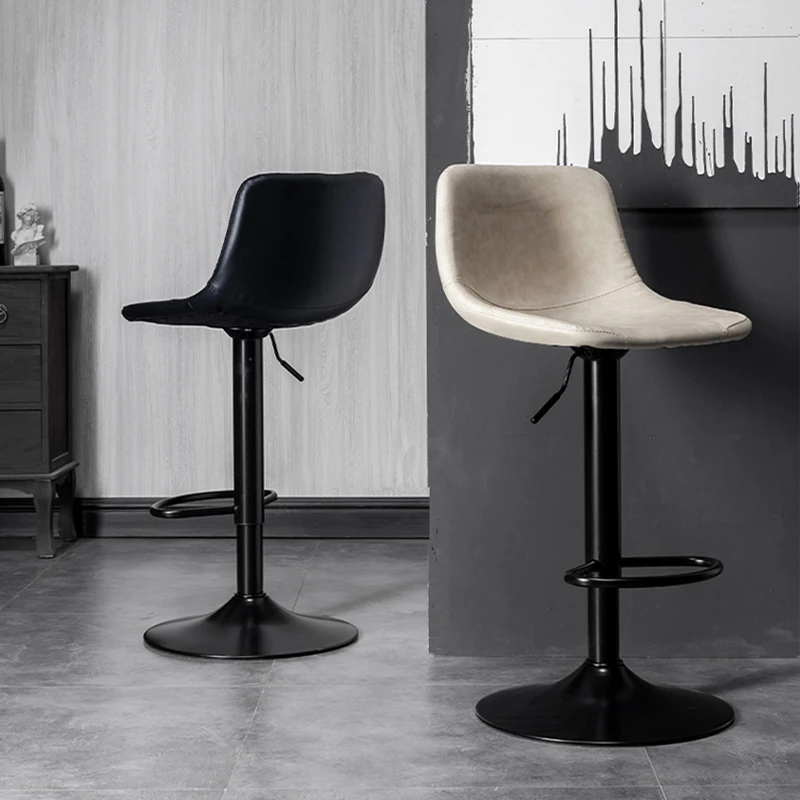 

Swivel Designer Bar Chairs Nordic High Blackbarber Luxury Bar Chairs Modern Industrial Adjustablecadeira Bar Furniture XY50BC