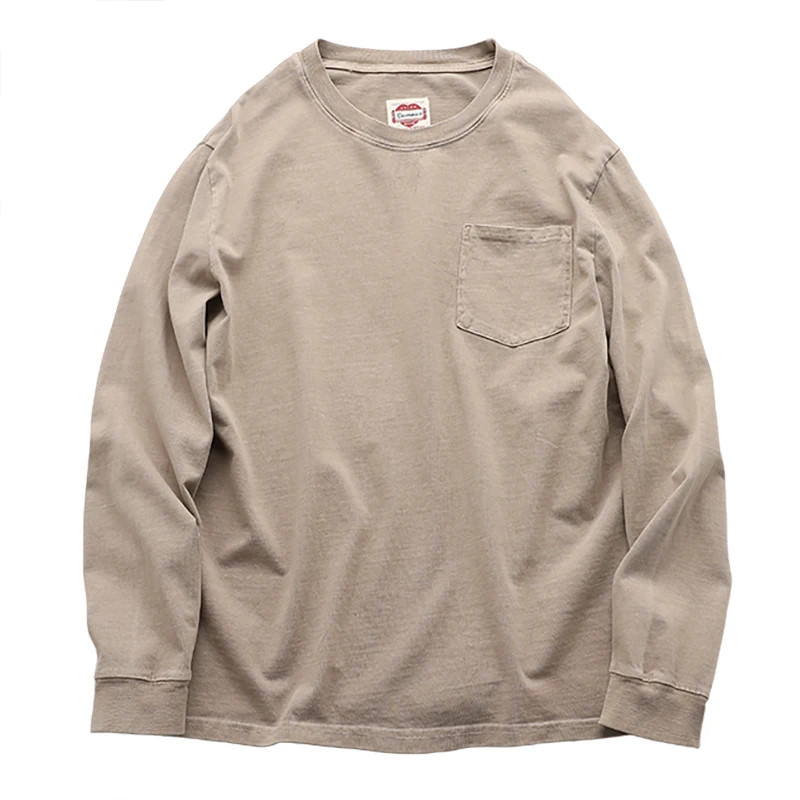 Японская Модная брендовая Ретро потертая футболка 30 г из чистого хлопка с