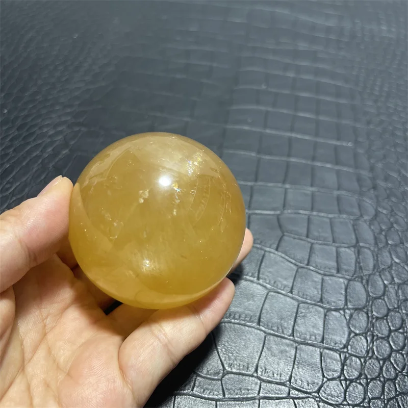 Хрустальный шар из цитрина и кальцита 6 1 см RongDe Jewelry