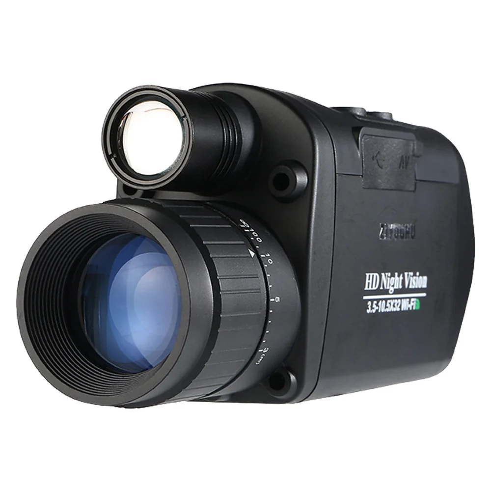 

ZIYOUHU HD Infrared Night Vision Monocular Telescope 3.5-10.5x32 WIFI Digital Night Vision Camera 350M Range with 1.5'' Screen