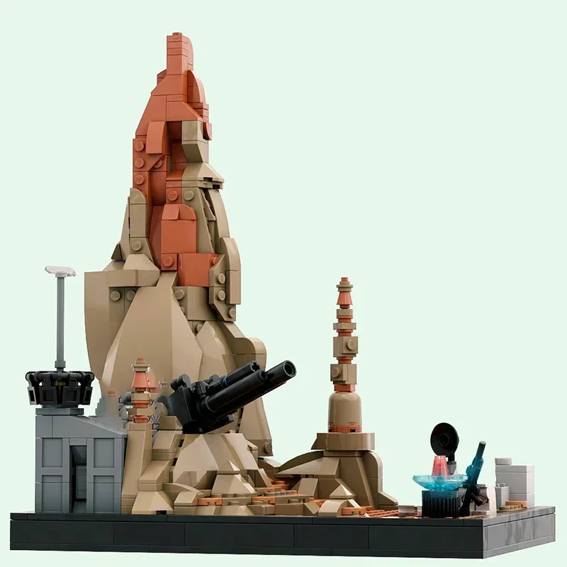 Популярные звездные фильмы модель Moc строительные кирпичи военная база карта