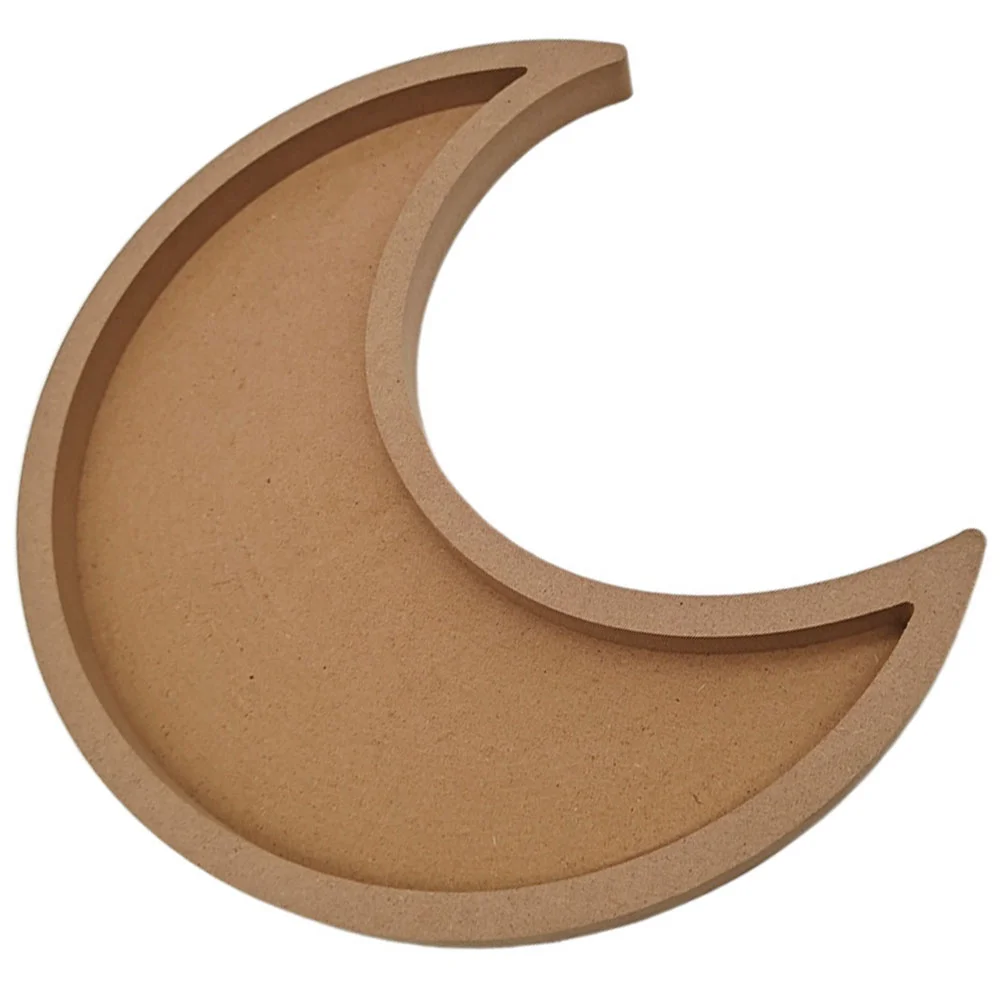 

Snack Container Snack Storage Plate Dessert Trays Moon Trinket Dish Cake Tray Candy Serve Plate Dinner Plate Eid Wooden Tray