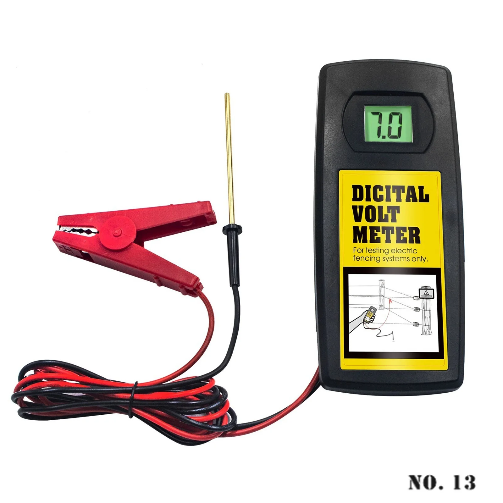 

Electronic Fence Pressure Gauge 9.9KV Multi-model Cattle Farm Pasture with Backlight Voltage Detector Farm Safety Tools