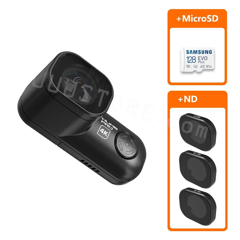 Экшн-камера RunCam Thumb Pro 4K мини-камера для FPV дрона встроенный гироскоп 16 ГБ