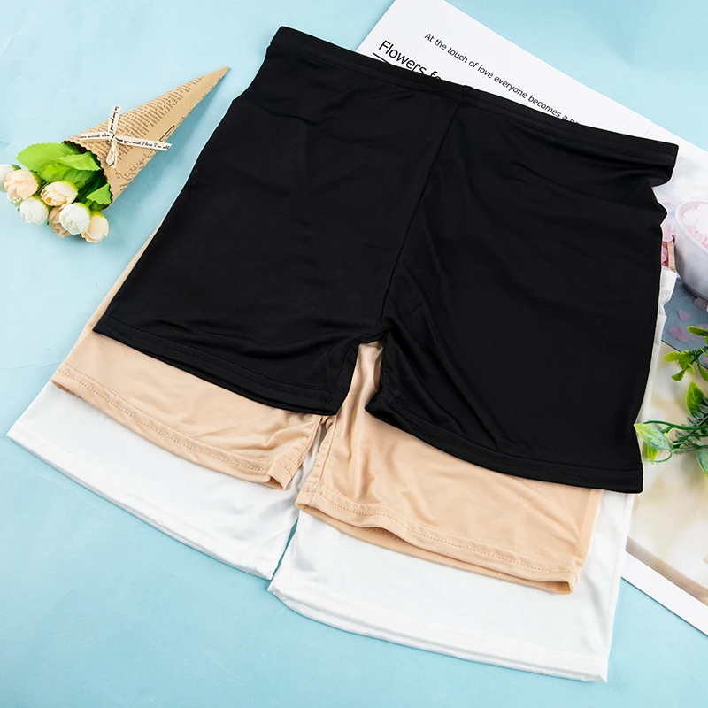 

Soft Cotton Seamless Safety Short Pants Summer Under Skirt Shorts Modal Ice Silk Breathable Short Tights Underwear