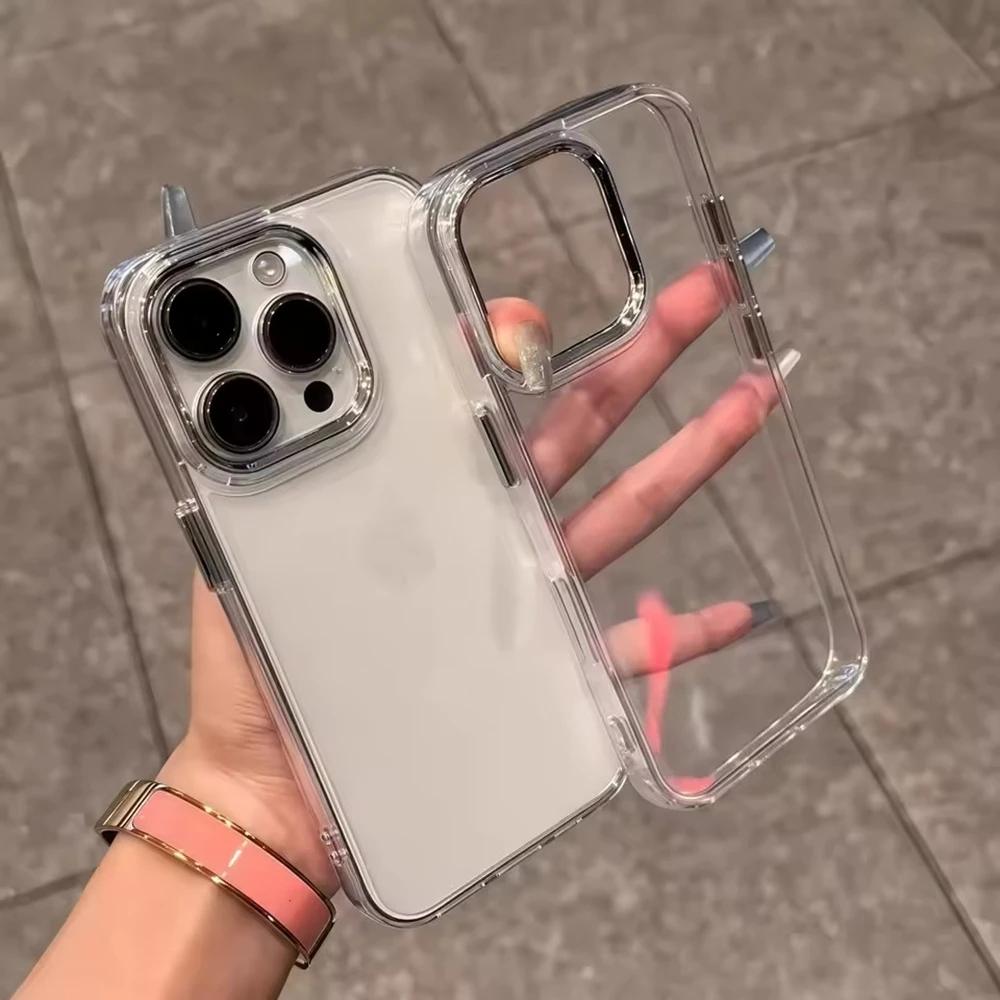 Фото Cute Ins style pingu Phone Case For iPhone17 16 15 14 13 12 11 Pro Max Plus Chrome Button Camera Ring Transparent Case №5