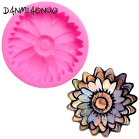 danmiaonuo a0835022 chrysanthemum pop cake biscuit mold 3d baking accessories moule gateau silicone patisserie