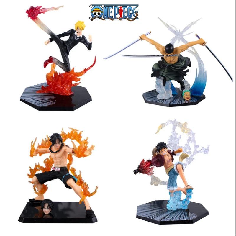 

One Piece Anime Zoro Luffy Sanji Ace Zero PVC Action Figures Toy One Piece Anime Action Figures Toys for Children Birthday Gift
