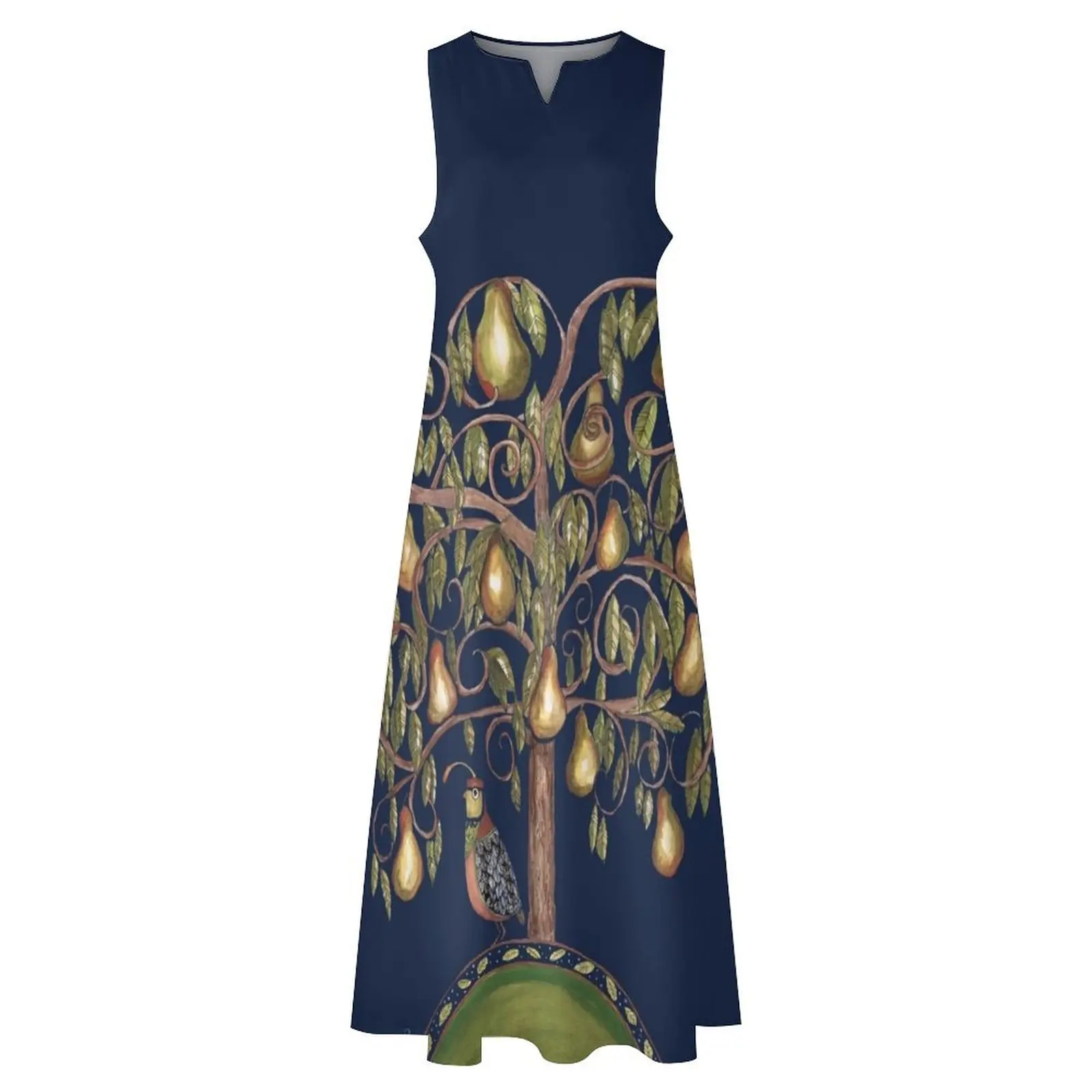 Изолирующий патрудж под грушевым деревом Длинное платье выпускного вечера