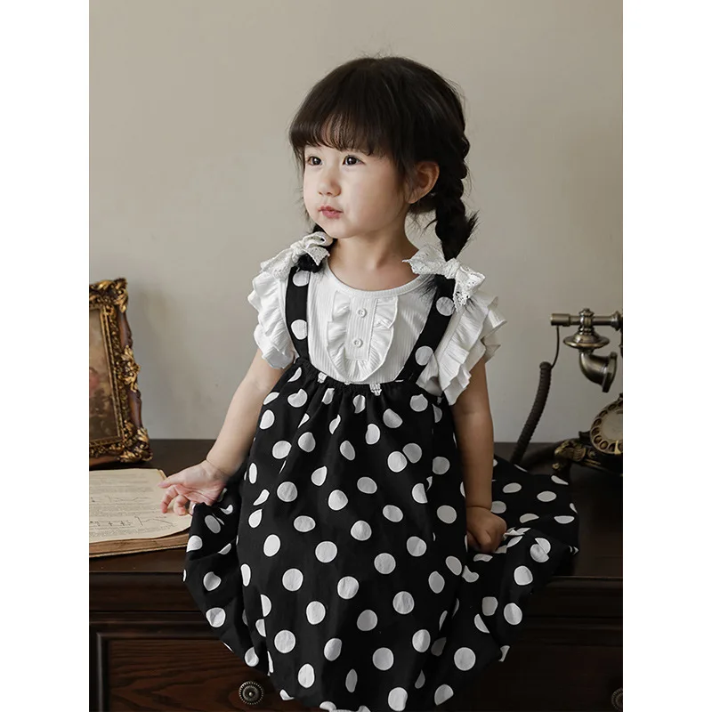 Юбка с цветочными бутонами для девочек Новинка лета 2023 повседневная детская юбка