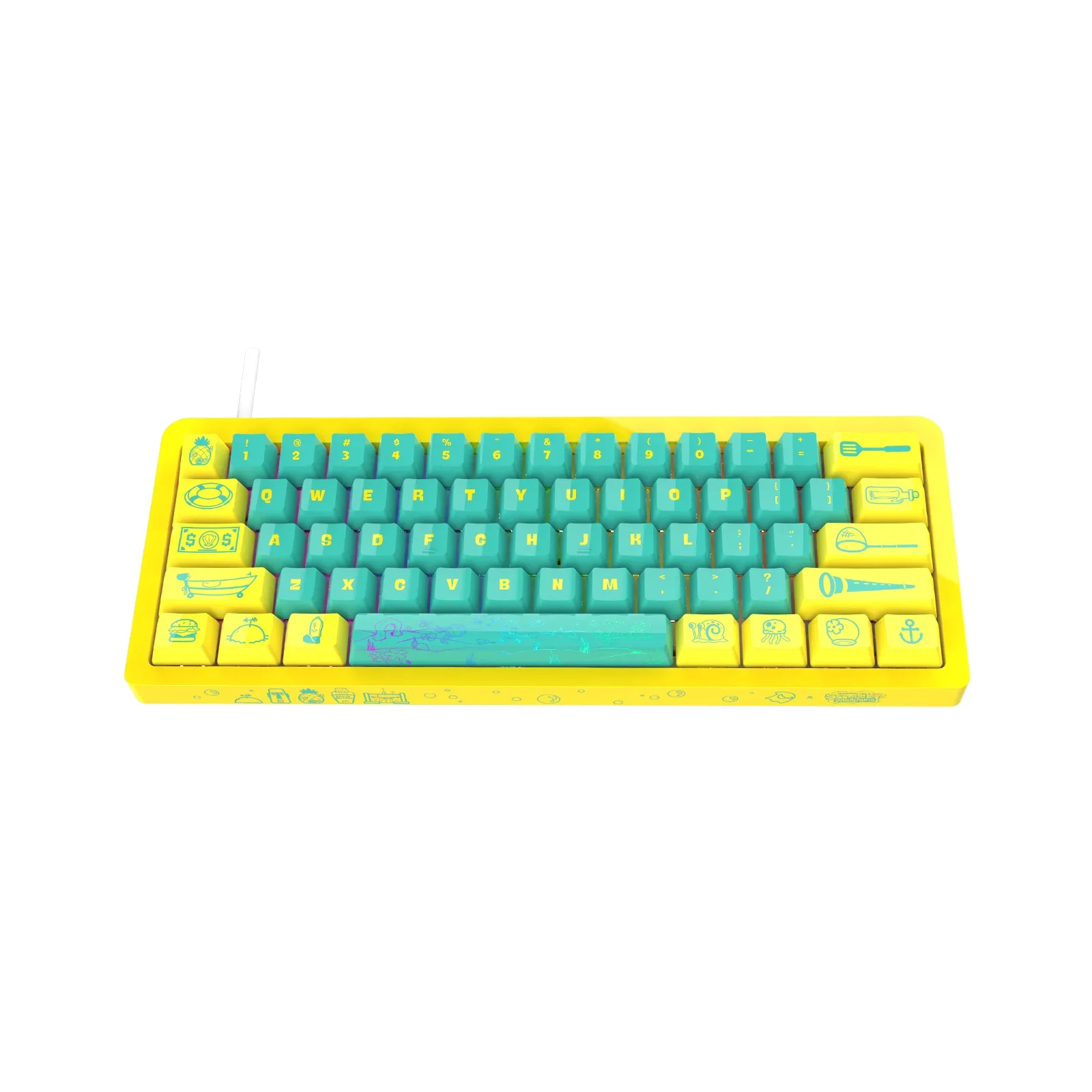 TOPSTYLE TKB-K1Y Проводная игровая клавиатура Компьютерная RGB Mini 61-клавишная