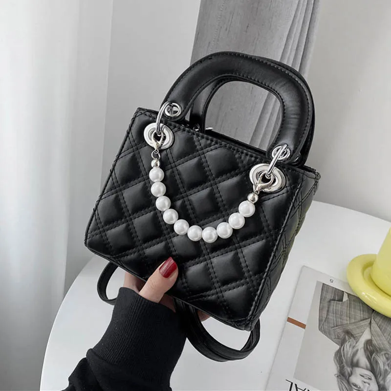 

Classic Brand Handbag Design Women's Tote Bag Trend Leather Square Crossbody Bag Solid Color 2022 Fashion Ladies Shoulder Bags