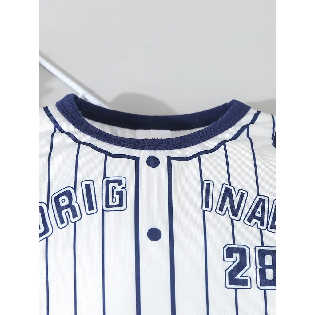 Комплект Одежды Для Маленьких Мальчиков 0–18 Месяцев — Бейсбольный Комбинезон В