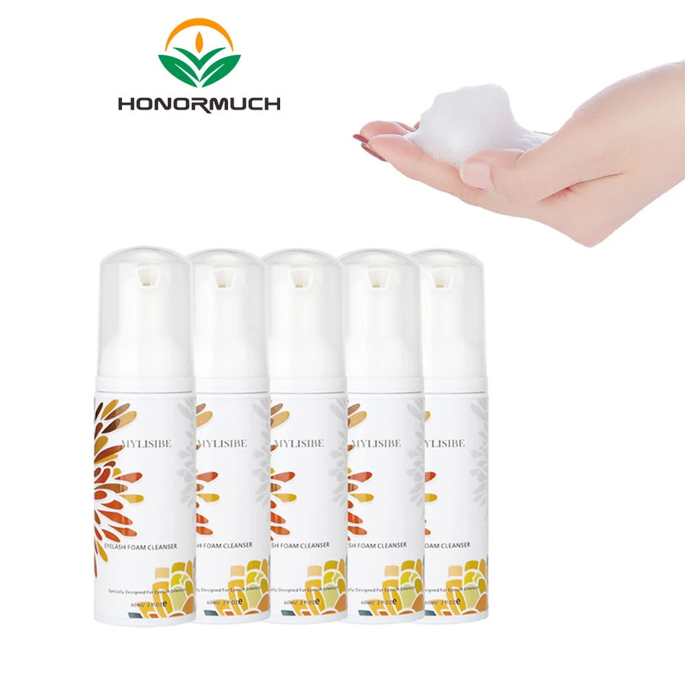 

5 Bottles Lashes Shampoo Non-Irritating Eyelash Shampoo Natural Deep Cleanser Free Shipping Shampoo LOGO Design