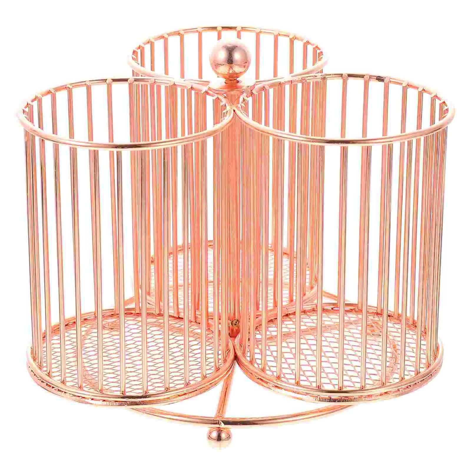 

Rotatable Pen Container Mesh Designed Sundries Case Desktop Makeup Brush Holder