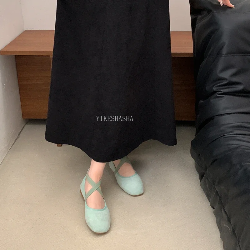 Новинка 2024 весенне-летние балетки на плоской подошве женская обувь туфли Мэри