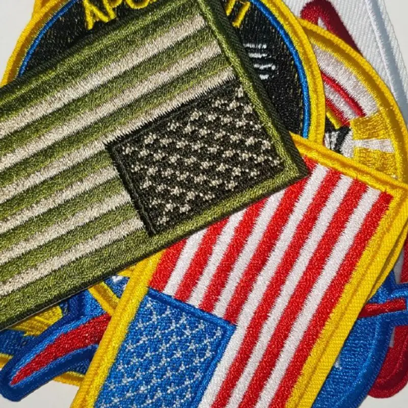 

Space agency Series logo For on Clothes Iron on Embroidered Patches Hat Jeans Sticker Sew DIY Patch Applique Badges Decor