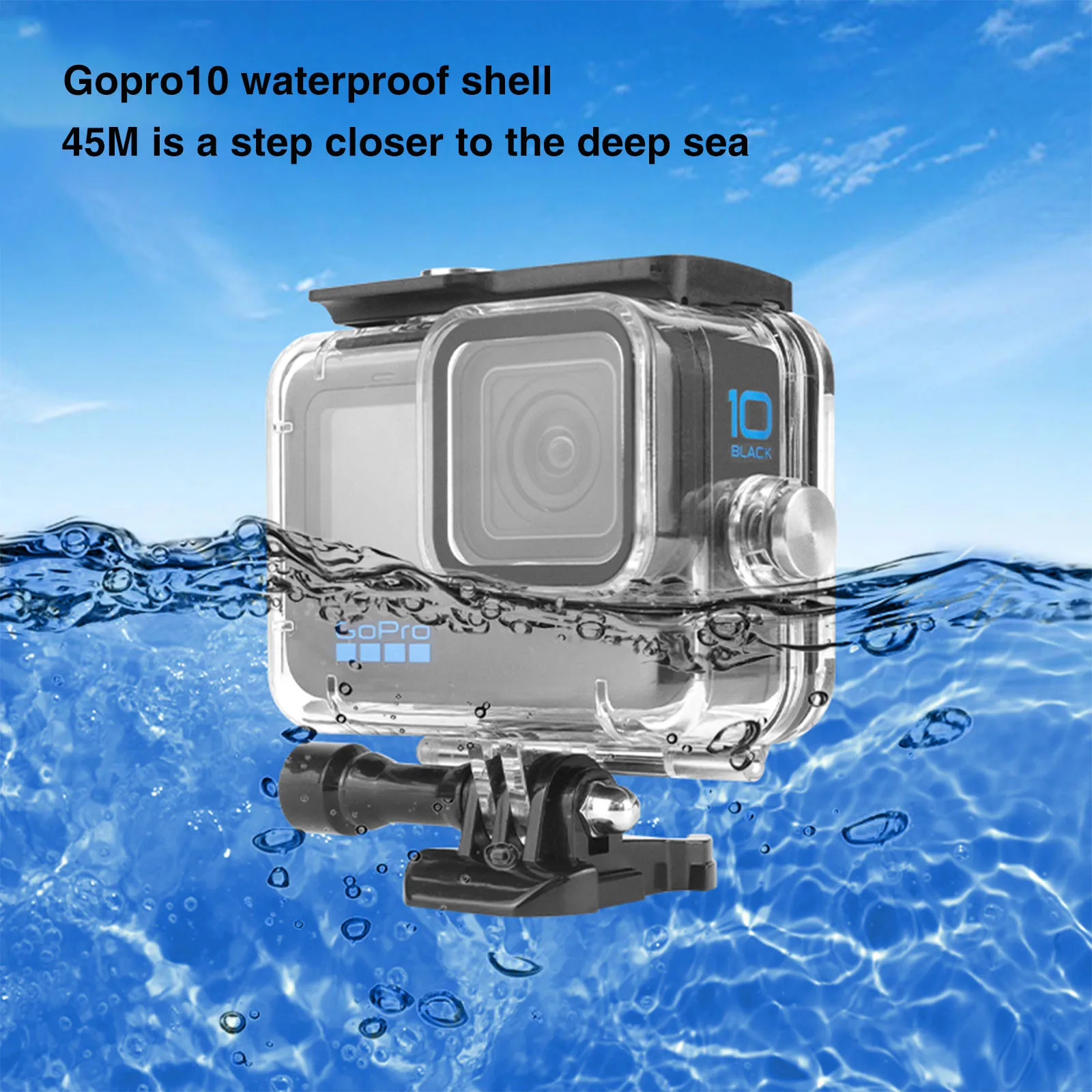 

45 м водонепроницаемые корпуса для экшн-камер Gopro Hero 8 9 10 11 с винтовым креплением аксессуары защитный чехол