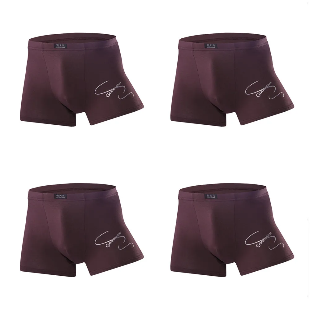 4 Pcs/Lot Big Size Men Boxer Briefs Boy Panties Undies Bottom Shorts Underpants Knickers Modal Homme Underwear L XL 2XL 3XL