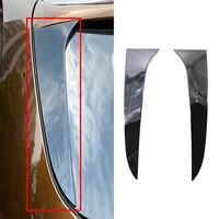 1 Pair Rear Window Side Spoiler Stickers Trim for BMW X1 E84 2009-2015 Carbon Fiber/Gloss Black  Look Spoilers Wings Accessories
