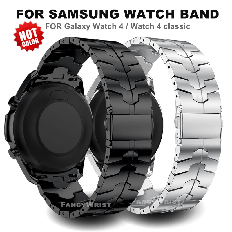 

No Gap Strap for Samsung Galaxy Watch 4 Classic 46mm 42mm Stainless Steel Strap for Galaxy Watch 5/4 44 40mm 5 pro 45mm Bracelet