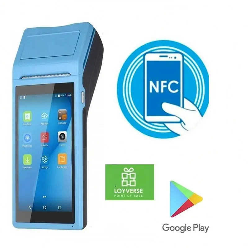 

Hot Sale Handheld Android Receipt QR Code Scanning Touch Screen Portable with Printer