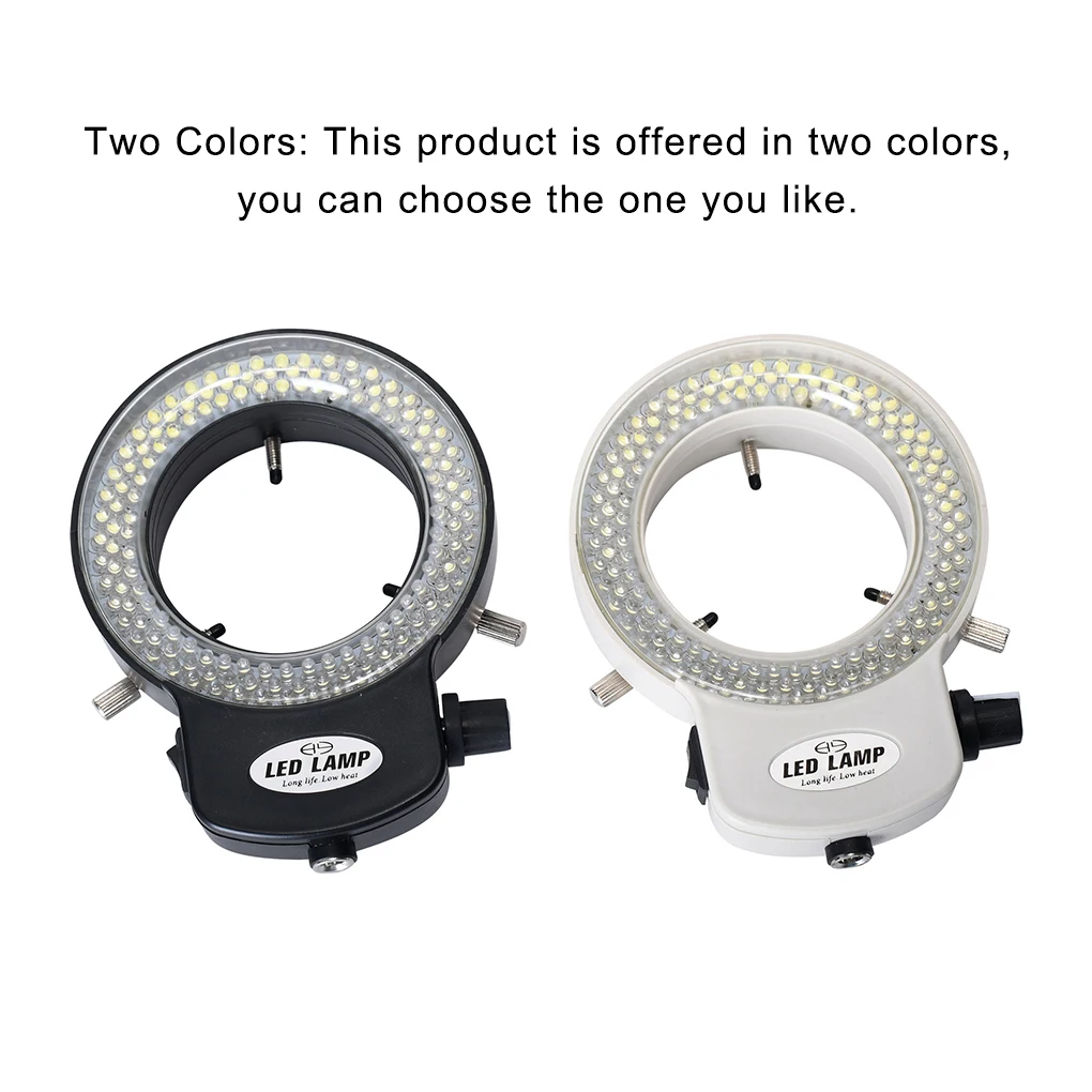 

Microscope Adjustable Illuminator Light Industrial Camera Source Lamp Repair Components Lens Device Supply Black