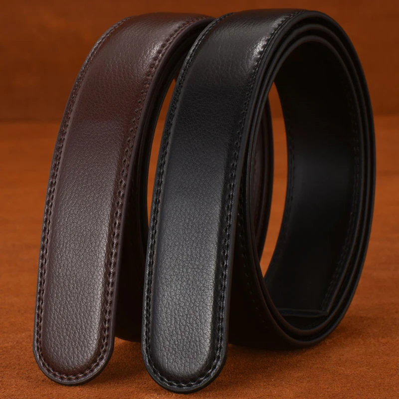 Hot Selling Men's Belt Headless 2022 New Trend No Buckle Leather Belt Luxury Design Quality Automatic Buckle T-Shirt Jeans Belt