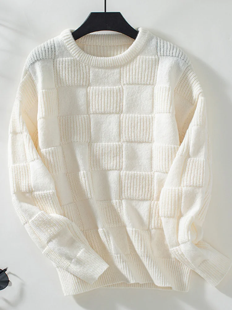 Miyouj осенний женский свитер однотонный пуловер в сетку трикотаж вязаный топ с