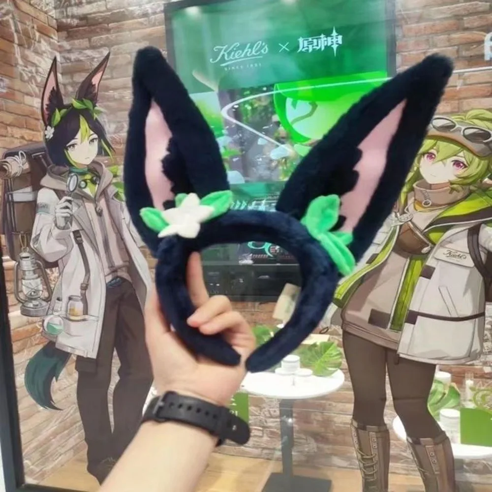 

Эластичная Повязка на голову для косплея Game Genshin Impact toughnari, милая повязка для волос с ушками, Женская повязка для волос, аксессуары для волос, подарок