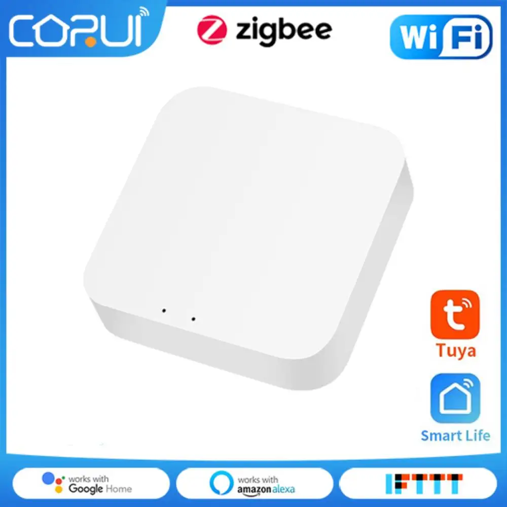 

CORUI Tuya ZigBee3.0 Wireless Bridge Gateway Smart Home Hub Not Power SmartLife APP Remote Control Home Appliance Control Module