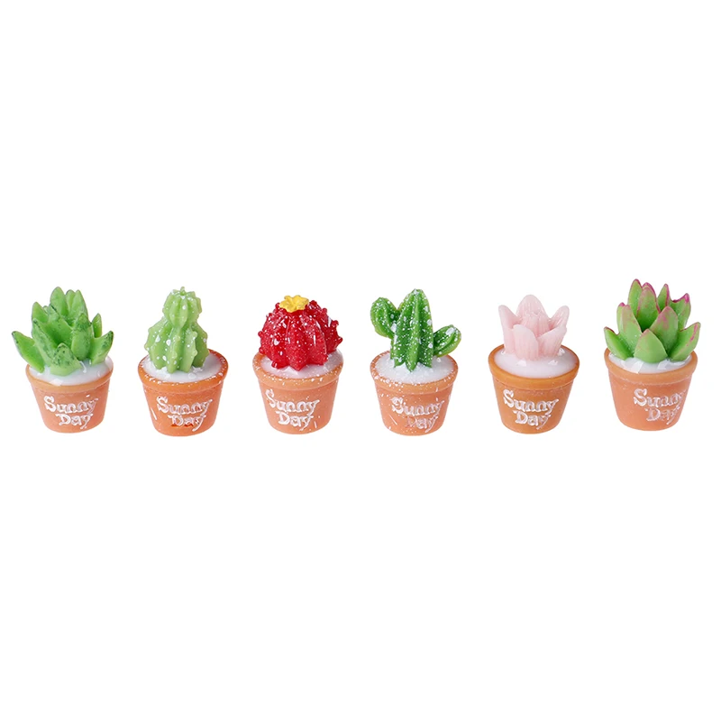 

5Pcs/Lot Cactus Potted Plant Polymer Slime Charms Modeling Clay DIY Accesorios Box Toy For Children Slime Supplies Filler