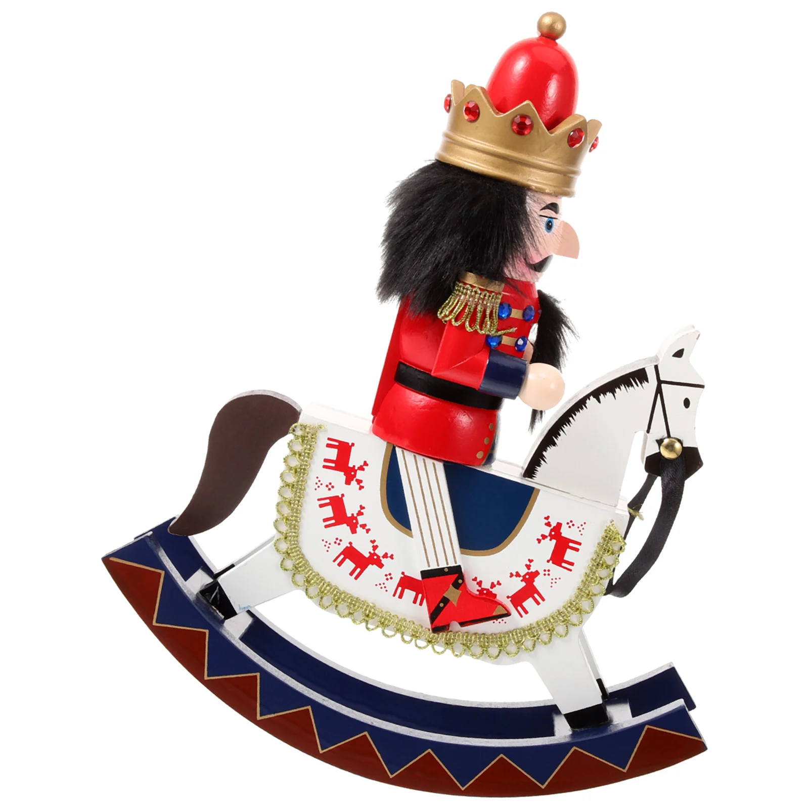 

Christmas Nutcracker Ornaments Xmas Decor Tabletop Wooden Horse Nutcrackers Chirtmas