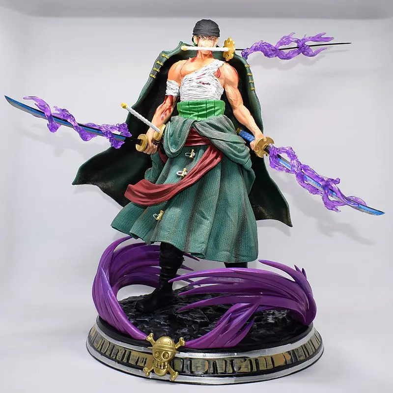 

Аниме One Piece Roronoa Zoro Rengoku Onigiri Battle поврежденный Ver. GK ПВХ экшн-Фигурка Статуя Коллекционная модель игрушки куклы Подарки