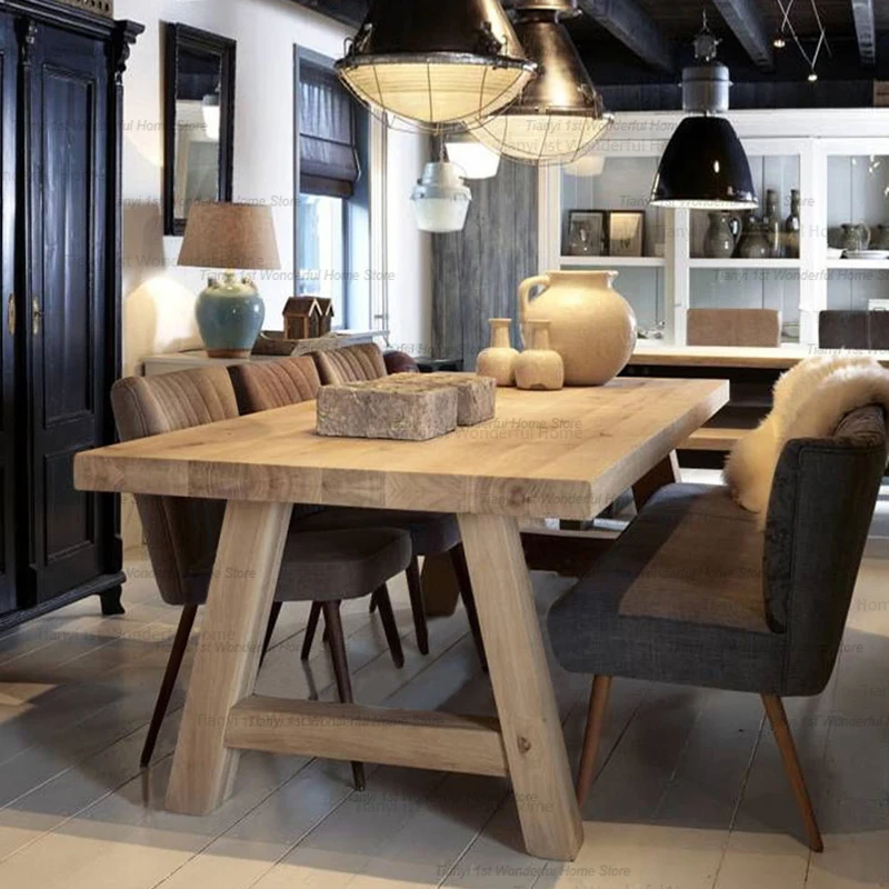 Скандинавские деревянные обеденные столы кухонная кофейная столовая