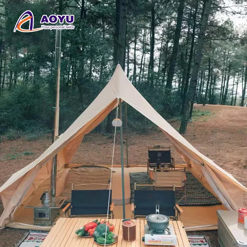AOYU высокое качество 5 м 2 двери 4-6 человек водонепроницаемые парусиновые