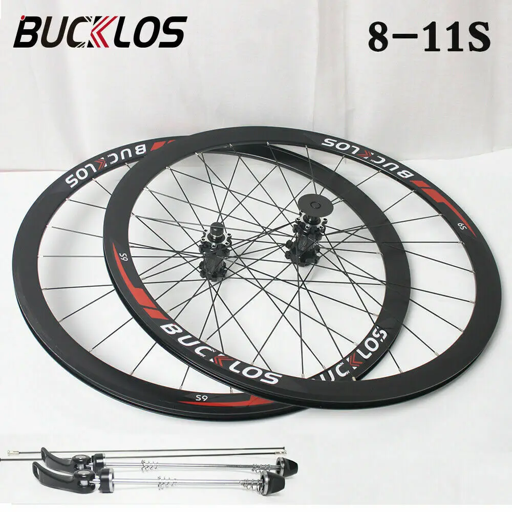 

Комплект колес для дорожного велосипеда BUCKLOS Carbon Hub, сверхлегкие колеса 700C комплект велосипедных колес 8/9/10/11 скоростей для дорожного велоси...