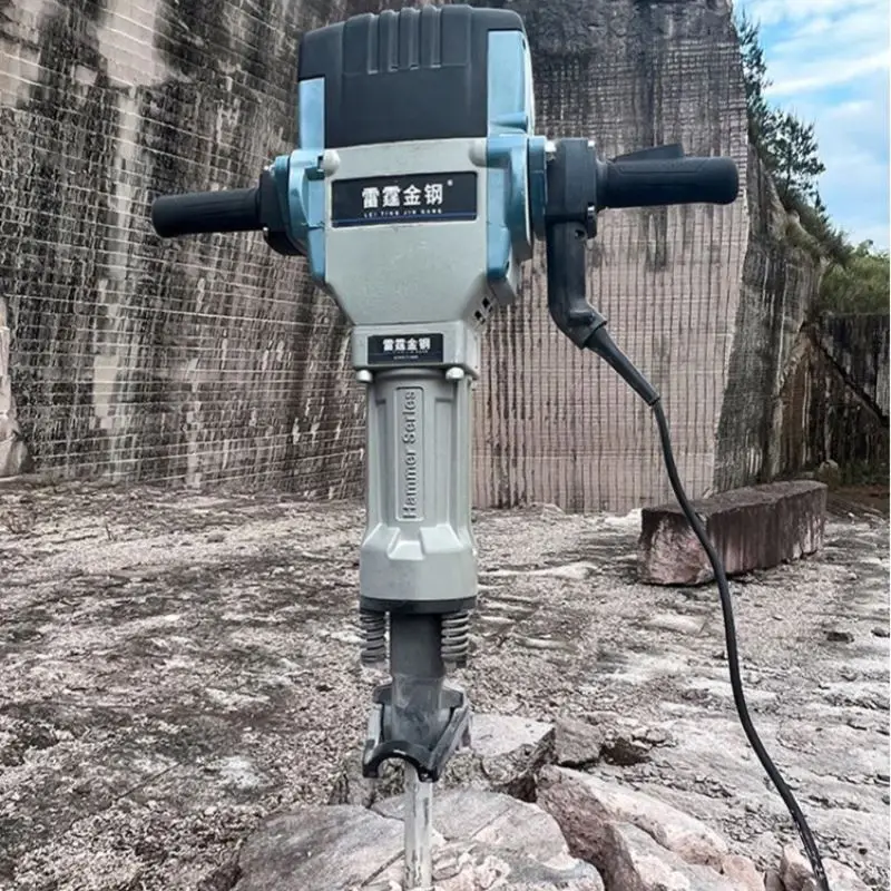 Тяжелая электрическая кирка для дробления бетона и камня мощная промышленного
