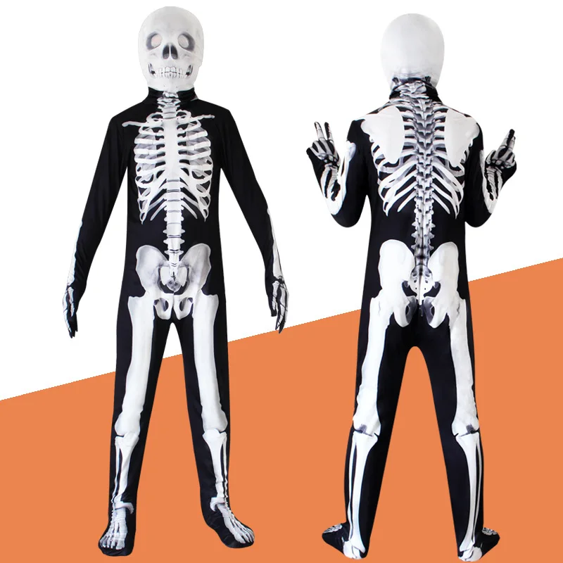

Costumes Carnival Halloween Skeleton Costumes for Kids Boys Boy Kids Girls Child Children Party Anime Party Fancy Dress Demon