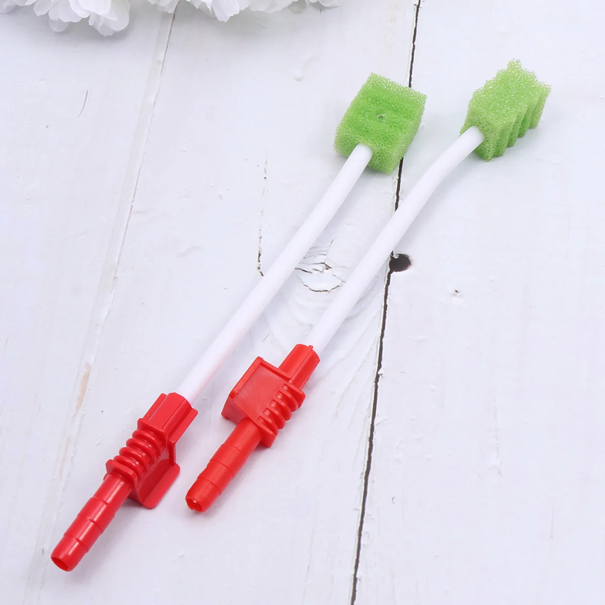 

10pcs Sputum Brushes Handle Nursing Care Aspiration of Sputum Sponge Stick Tube