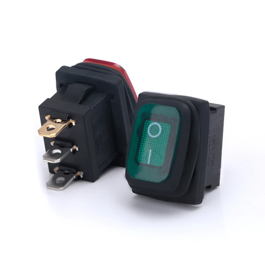 Пластиковый тумблер KCD1 ON-OFF водонепроницаемый с 3-контактным терминалом