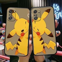 lovers kawaii pikachu for xiaomi redmi note 10s 10 9t 9s 9 8t 8 7s 7 6 5a 5 pro max soft black phone case