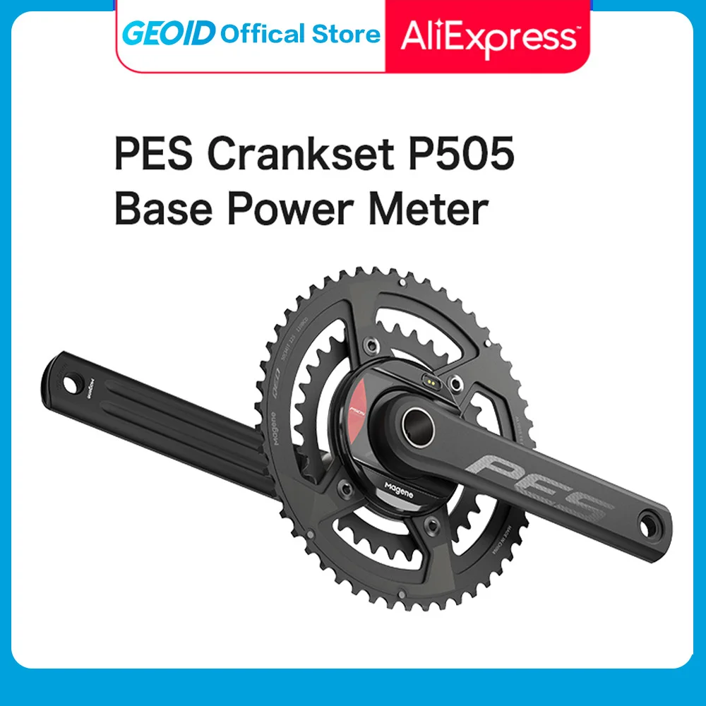 

Magene PES P505 Base Power Meter 24mm Steel Spindle 110BCD 4 Bolts Crankset Chainring Compatible with SHIMANO Bottom Bracket