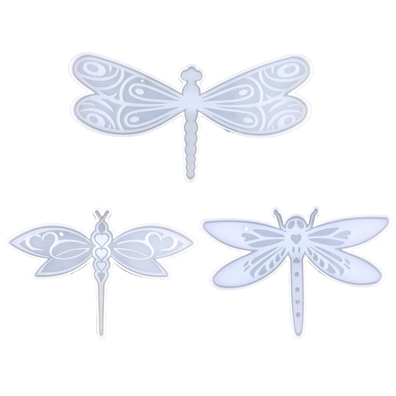 

DIY Dragonfly Shape Keychain Silicone Epoxy Mold DIY Ornaments Pendant Jewelry Crafting Mould for Valentine Love Gift TOP