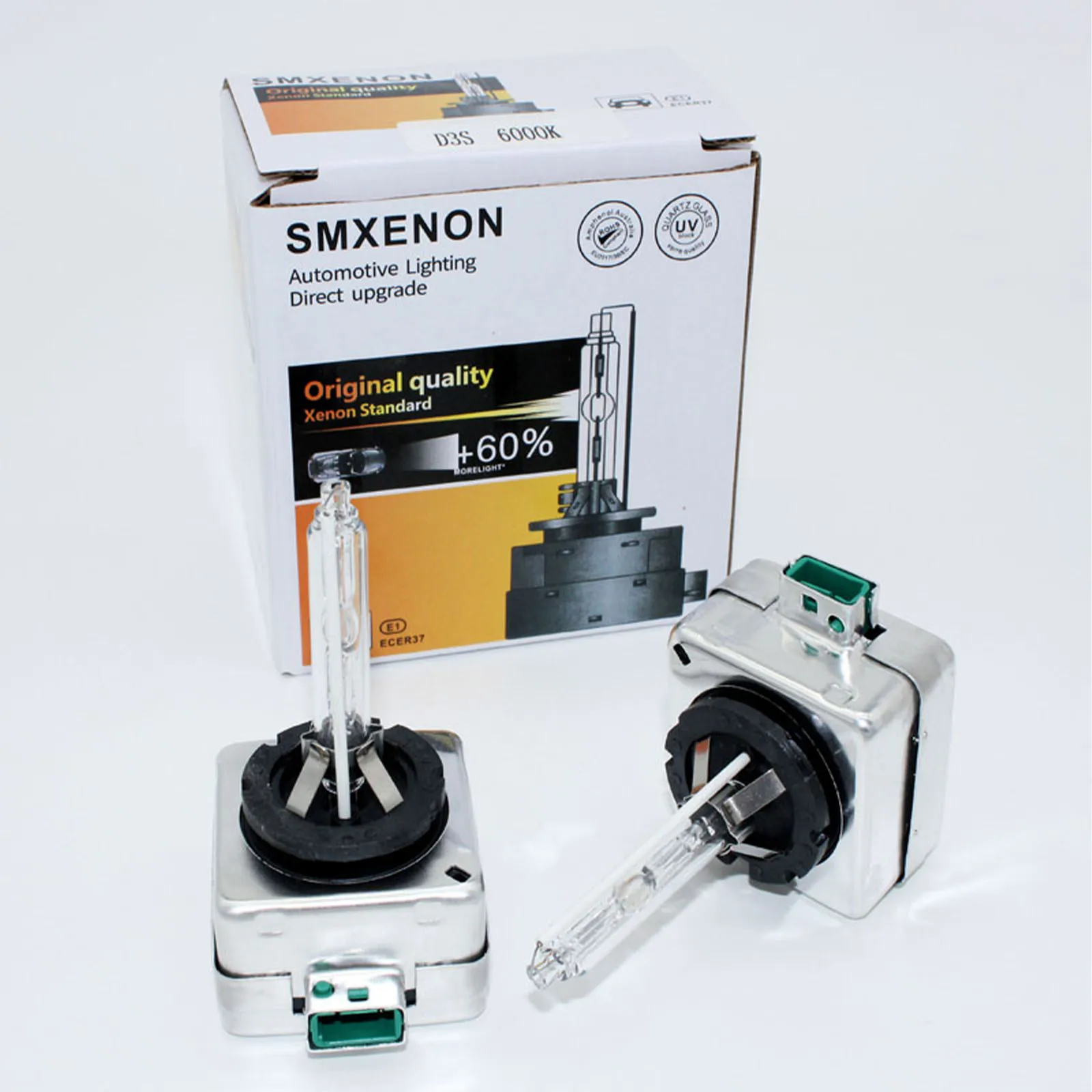 2 шт. D1S D2S D3S D4S HID ксеноновая лампа для фар биксеноновая D1R D2R D3R D4R 6000K белая сменная с