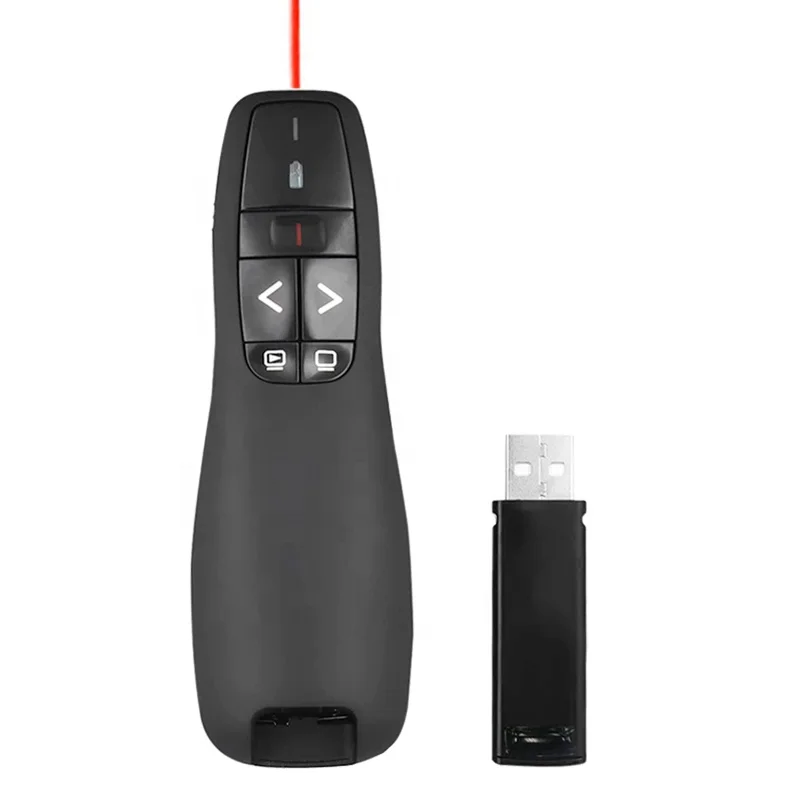 

Office Presentation Products Clicker Red Light Pointer R400 Projector Pointer Wireless Presentation Remote Presenter for PPT