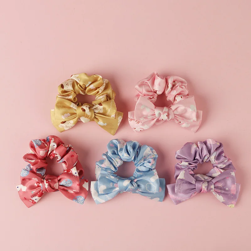 

Sanrioed Anime Series Cartoon Cute My Melody Hellokittys Cinnamoroll Hair Ornament Headband Hair Loop Cute Hair Rope Girl's Gift