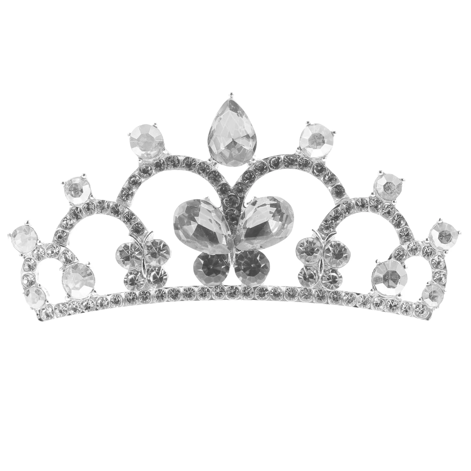 

Rhinestone Tiara Comb Girls Crystal Crown Hair Wedding Headpiece Bride Kids Tiaras