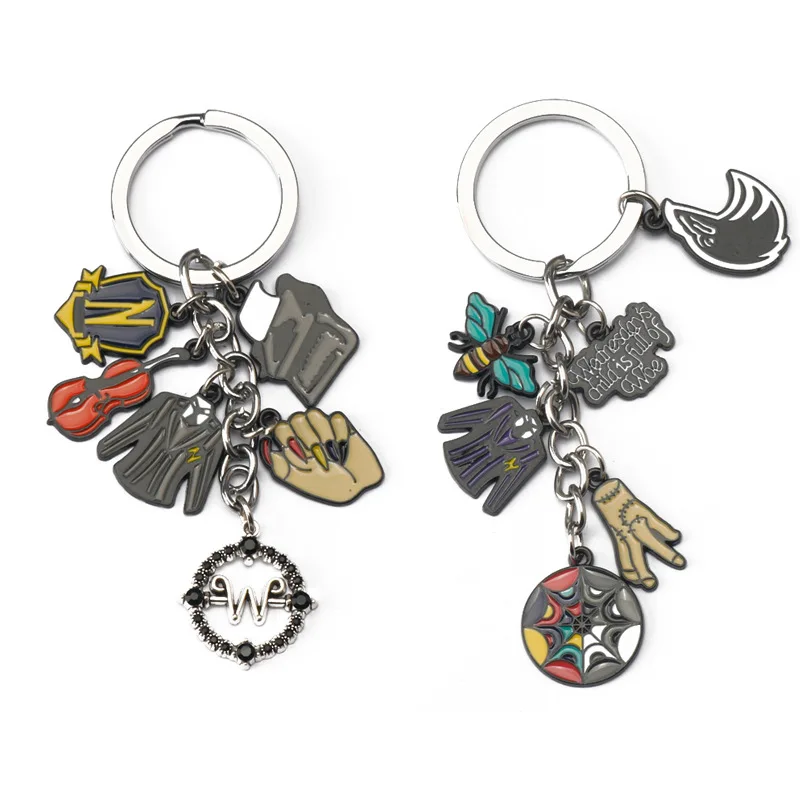 

Хит продаж, брелок в стиле аниме «среду», в стиле панк, кольцо для ключей, подвески, цепочки для ключей, украшение, ювелирные подарки