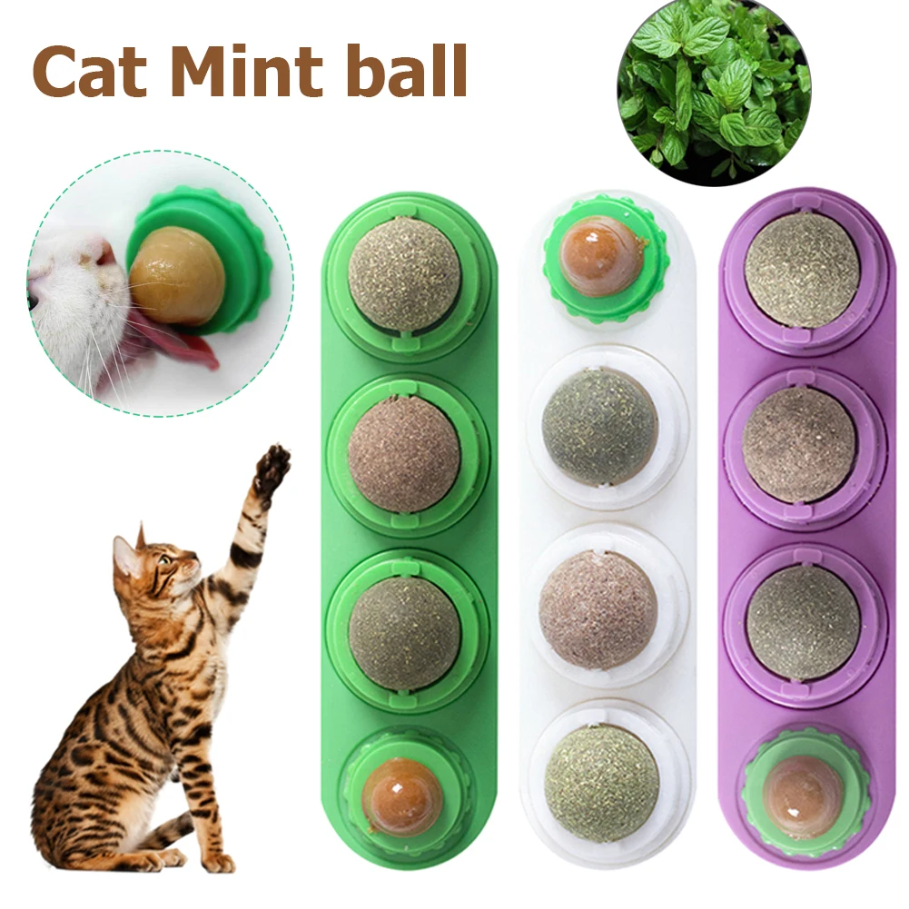 

Мяч для кошачьей мяты, молярный мяч для чистки зубов, самовосстанавливающаяся интерактивная игрушка, мята для кошек старше шести месяцев